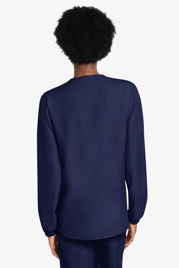 Chaqueta m&eacute;dica unisex Cherokee Workwear Originals Ultra con cremallera y 3 bolsillos - Navy - 4