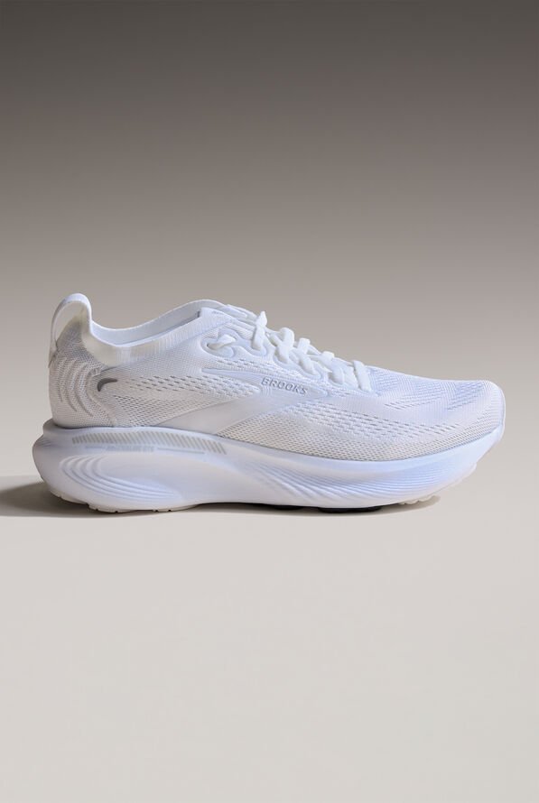 Brooks Women's Adrenaline GTS 25 White/White/Silver Athletic Lace Up Shoes - null - 6