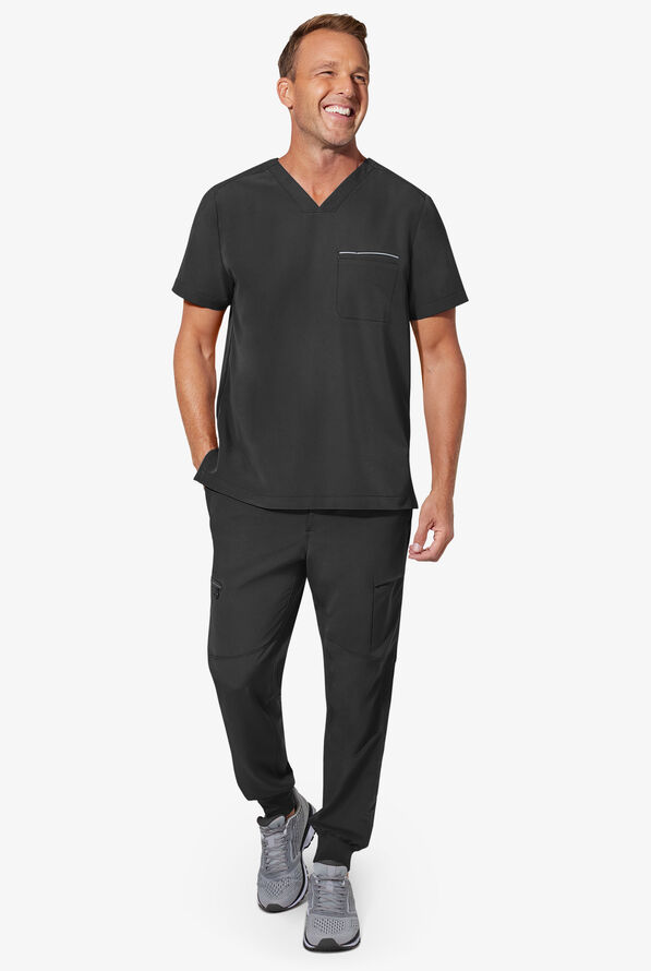Pantal&oacute;n m&eacute;dico Healing Hands 360 Nolen STRETCH estilo jogger con cord&oacute;n y 6 bolsillos para hombre - Black - 3