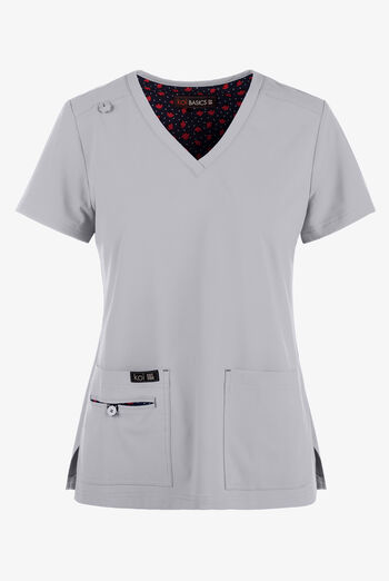 koi Basics Becca Women's 4-Pocket STRETCH V-Neck Scrub Top