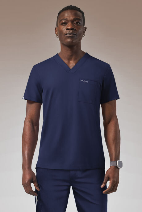 Hypothesis Omni V Men's 1-Pocket Tuck In V-Neck Scrub Top