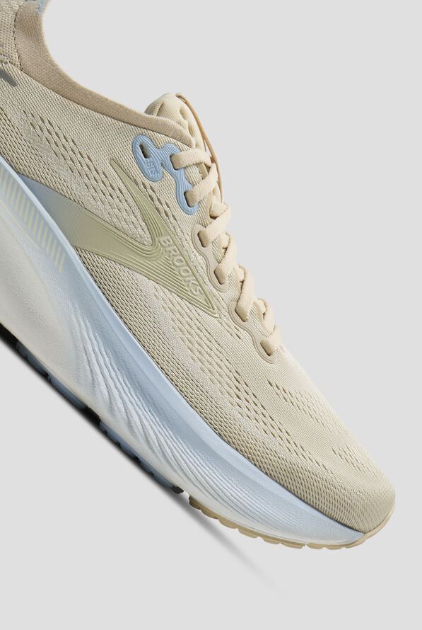 Brooks Women's Adrenaline GTS 25 Sand/Coconut/Skyway Athletic Lace Up Shoes - null - 3