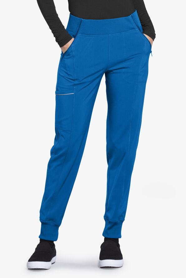 Infinity Women's 5-Pocket STRETCH Tapered Jogger Cargo Scrub Pants - Royal - 1
