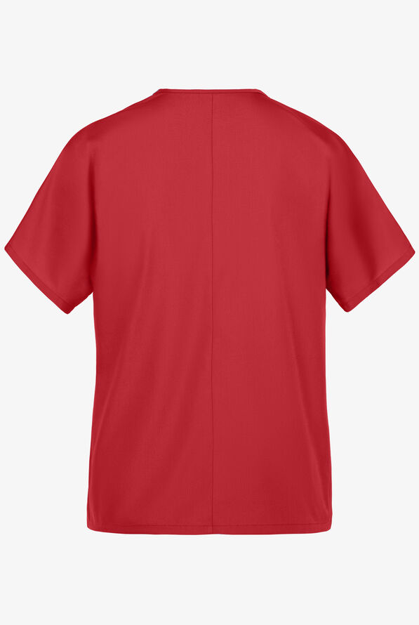 Blusa m&eacute;dica unisex Cherokee Workwear con 1 bolsillo y cuello en V - Red - 2