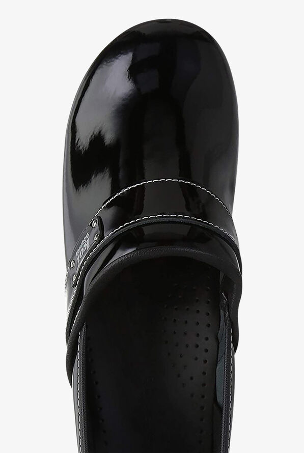 koi by Sanita Women’s Professional Lindsey Patent Leather Nursing Clogs - Black Patent - 2