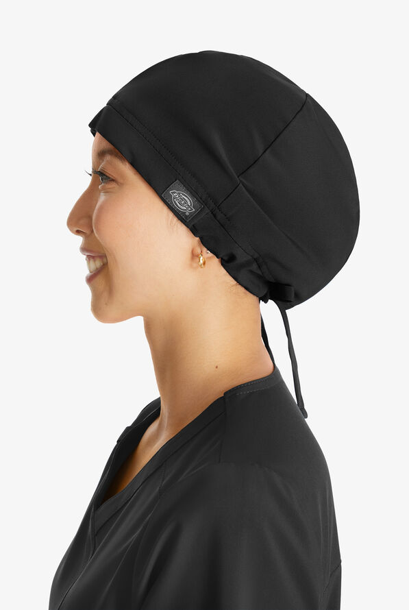 Dickies EDS Essentials Unisex Inner Terrycloth Scrub Hat - Black - 2
