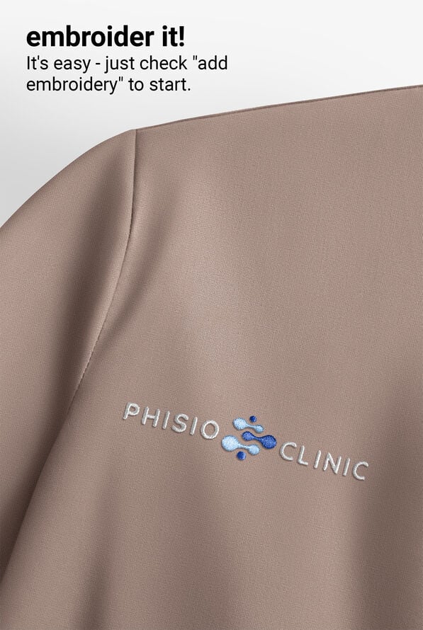 Wink Renew Knit Women's 4-Pocket STRETCH Front Zip Scrub Hoodie Jacket - Haze - 5