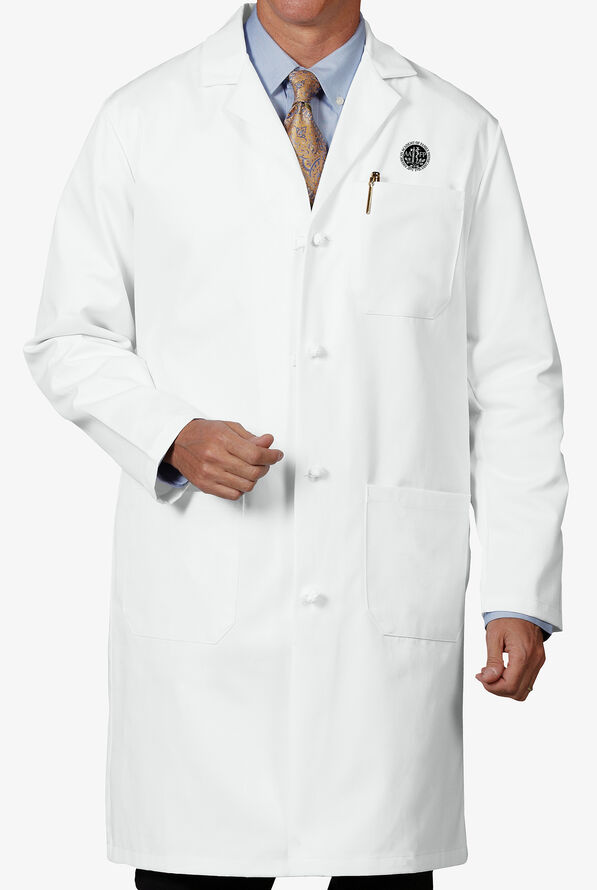 Fashion Seal Men's 41" 3-Pocket Lab Coat - White - 2