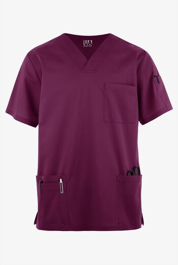 Camisa m&eacute;dica UA Butter-Soft STRETCH con cuello en V y 6 bolsillos para hombre