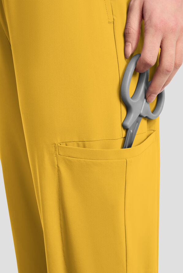 Infinity PURSUIT Women's 5-Pocket STRETCH Drawstring Jogger Scrub Pant - Butterscotch - 2