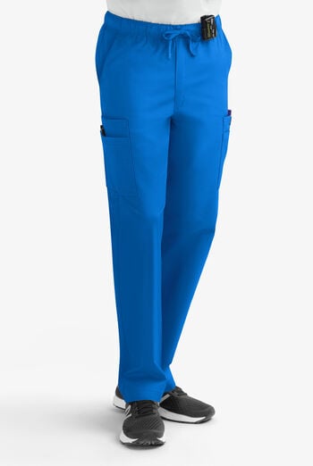 Butter-Soft STRETCH Men's 7-Pocket Cargo w/ Elastic Waist Scrub Pants