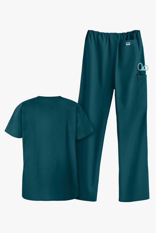 UA Strictly Scrubs Unisex Scrub Set - Caribbean Blue - 2