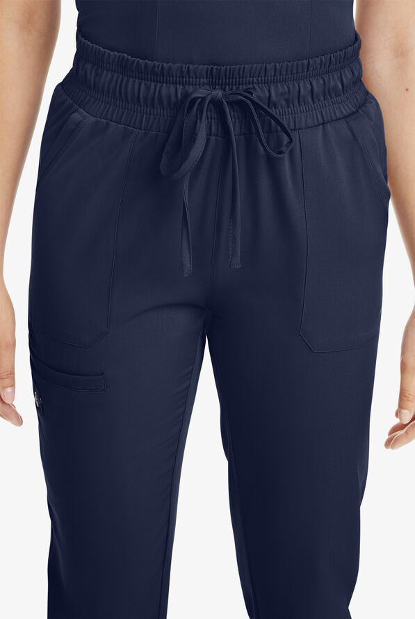 Pantal&oacute;n m&eacute;dico HH Works by Healing Hands Rene STRETCH estilo jogger cargo con 5 bolsillos para mujer - Navy - 3