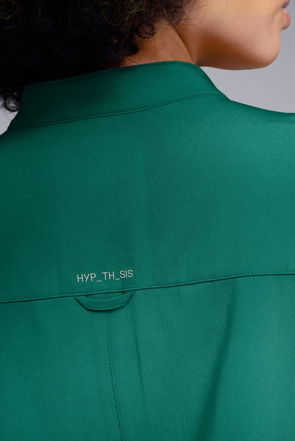 Hypothesis Women's Meta Oversized Dolman Sleeve Scrub Top - Hunter - 4