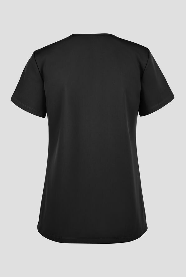 Cherokee Achieve Women's 1-Pocket Tuck in V-Neck Scrub Top - Black - 2