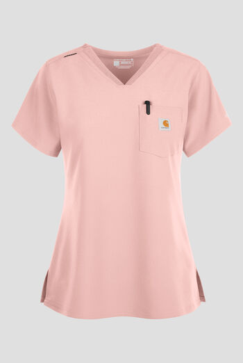 Blusa m&eacute;dica Carhartt Cross-Flex Force STRETCH con paneles de tejido y 1 bolsillo para mujer