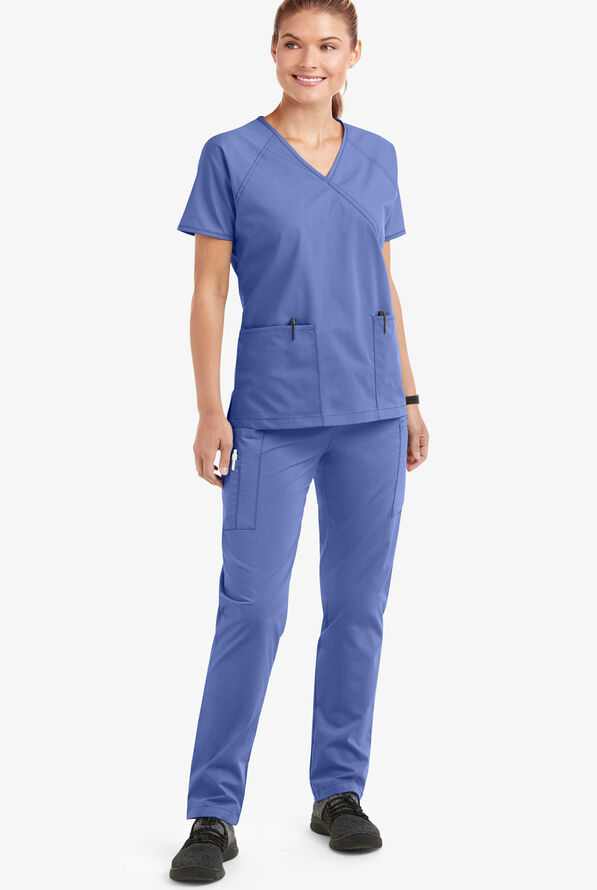 Strictly Scrubs Women's Classic Scrub Set - Ceil Blue - 2