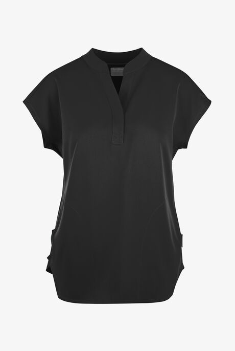 Zavate Ava Therese Piper Women's 2-Pocket STRETCH Dolman Sleeve Mandarin Collar Scrub Top