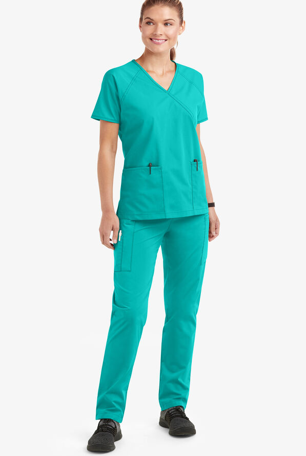 Strictly Scrubs Women's Classic Scrub Set - Turquoise - 2
