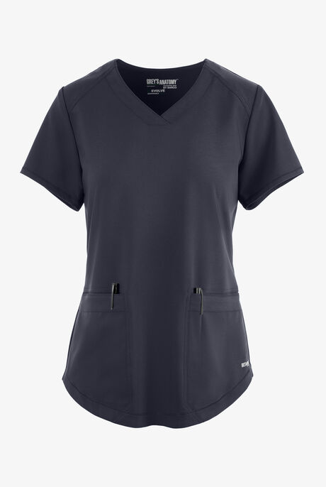 Grey's Anatomy by Barco Evolve STRETCH Rhythm Women's 2-Pocket V-Neck Scrub Top