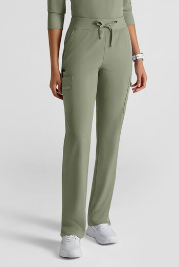WhisperLite YARA Women's 10-Pocket STRETCH Cargo Straight Leg Scrub Pants