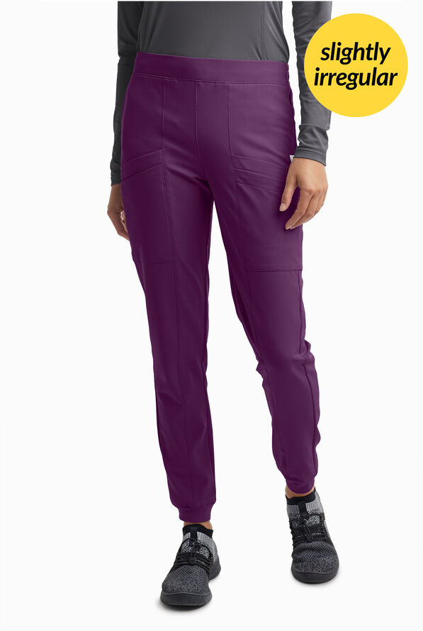 Pantal&oacute;n m&eacute;dico ReSurge by Butter-Soft estilo jogger con 8 bolsillos para mujer **Ligeramente IRREGULAR** - Eggplant - 1