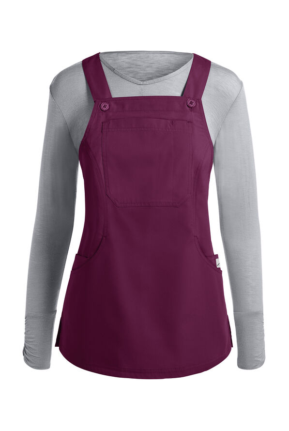 Butter-Soft Core Scrubs by UA™ Women's 5-Pocket Utility Overall Scrub Top - Wine - 1