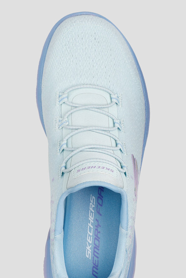 Skechers Sport SUMMITS - MORNING GLOW Lavender Knit Bungee Athletic Slip-On Shoes - null - 2