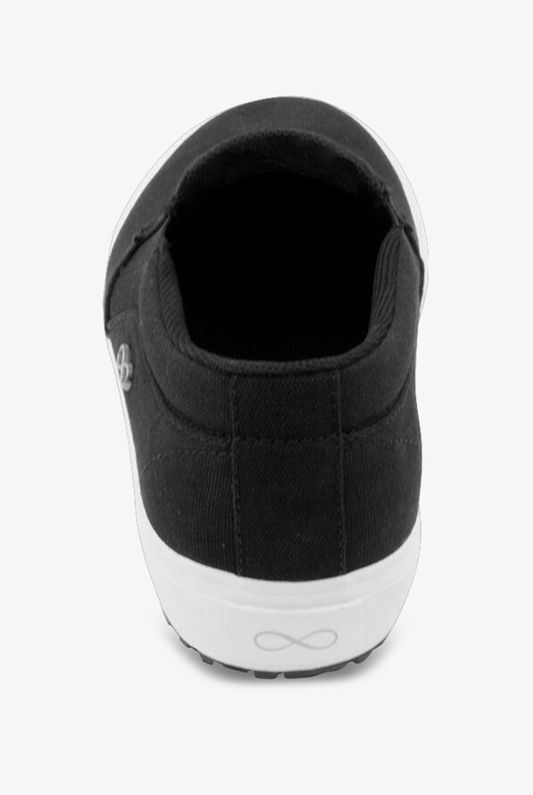 Infinity by Cherokee Women's Rush TX Black/White Athletic Slip On Shoes - Black/White - 5