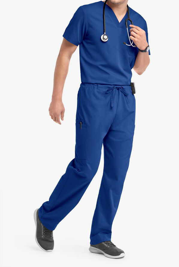 Butter-Soft Core Scrubs Unisex 4-Pocket Cargo Drawstring Scrub Pants- New and Improved - Galaxy - 6