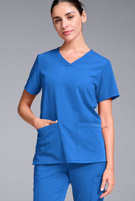 Hypothesis Women's Base 3 Pocket V-Neck Scrub Top