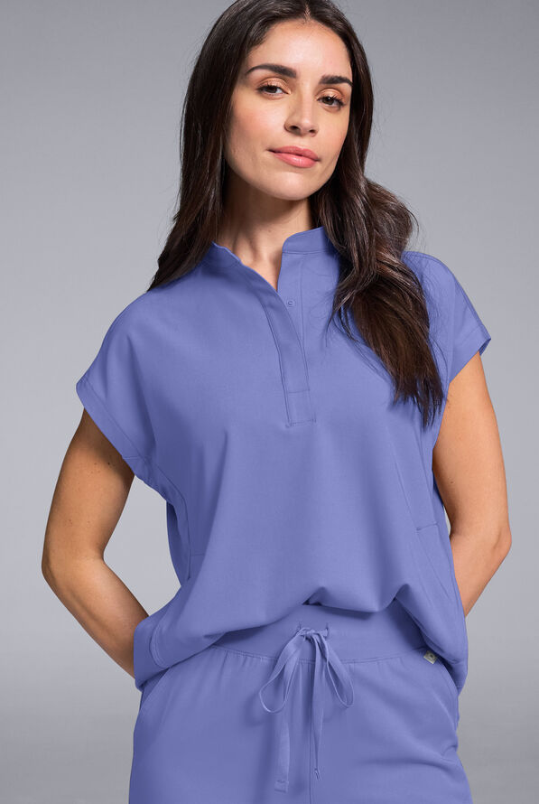 Hypothesis Women's Meta Oversized Dolman Sleeve Scrub Top - Balance - 2