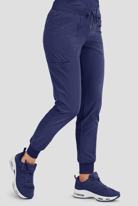 Pantalón médico Zavate Ava Therese Sheba Jacquard STRETCH estilo jogger con 4 bolsillos para mujer