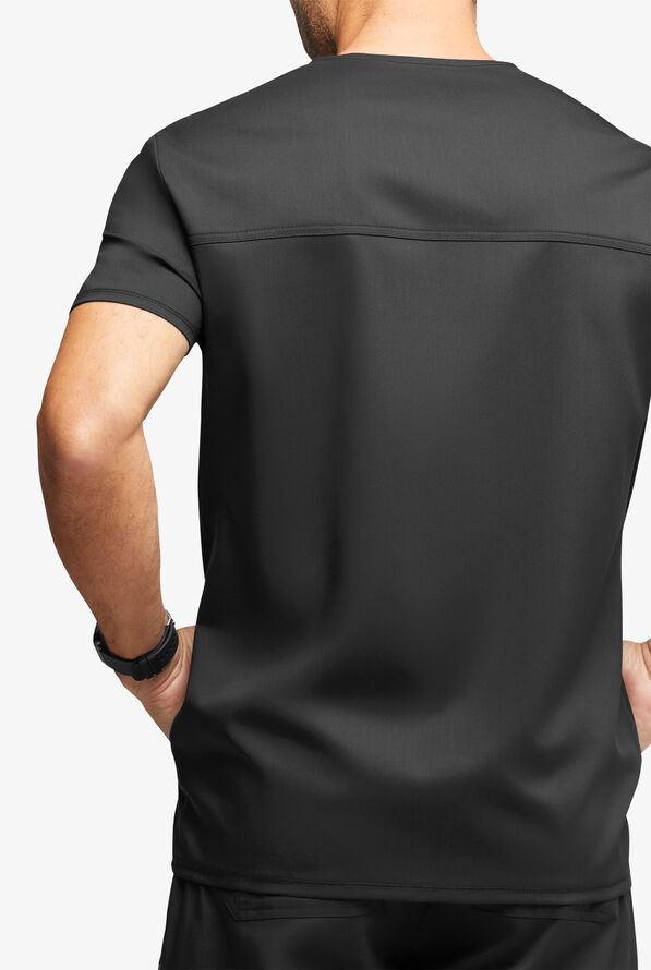 Camisa m&eacute;dica Cherokee Workwear Revolution STRETCH con ribete de malla y 3 bolsillos para hombre exclusiva de UA - Black - 2