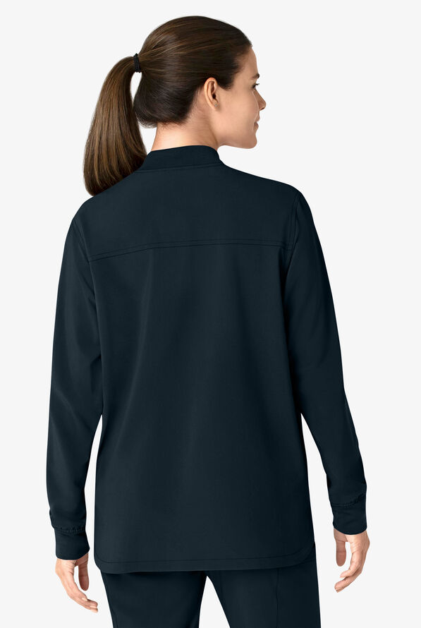 Carhartt Cross-Flex Women's 4-Pocket STRETCH Scrub Jacket - Navy - 4