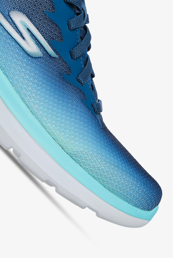 Skechers Performance Women's Go Walk Air 2.0 Quick Breeze Blue/Turquoise Athletic Lace Up Nursing Sh - null - 3