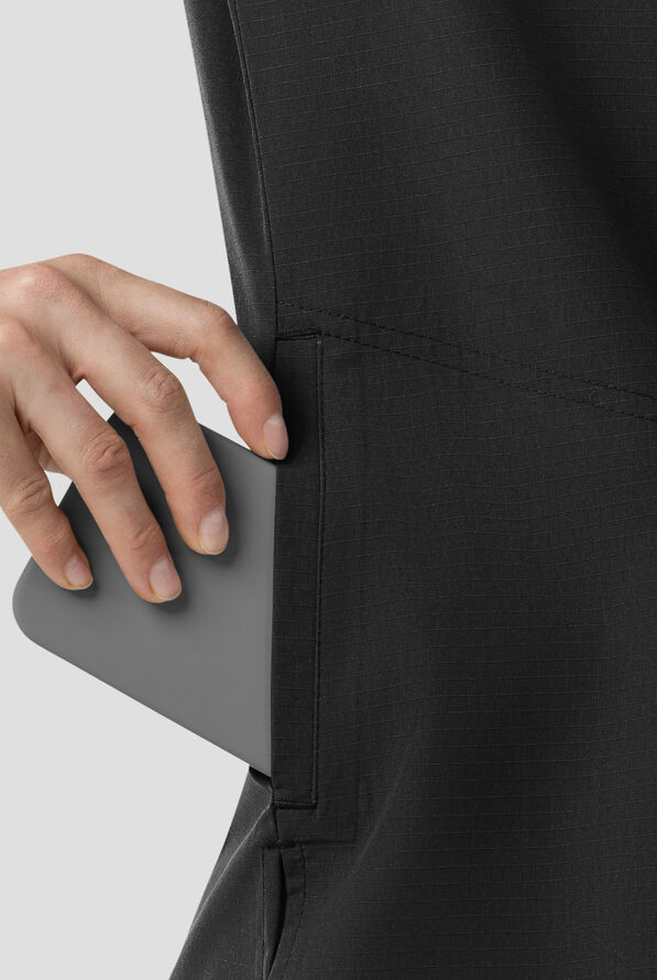 Carhartt FLD & RSCU Rugged Flex Women's 4-Pocket STRETCH V-Neck Scrub Top - Black - 5