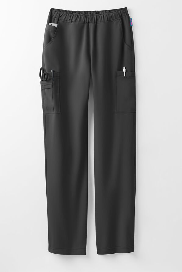 MOVEMENT by Butter-Soft Rigel Women's 9-Pocket Interior Drawstring STRETCH Scrub Pants - Black - 5