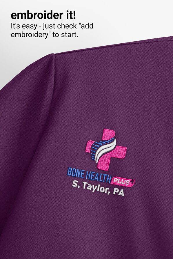 Camiseta médica ReSurge Jade con mangas largas para mujer - Eggplant - 8