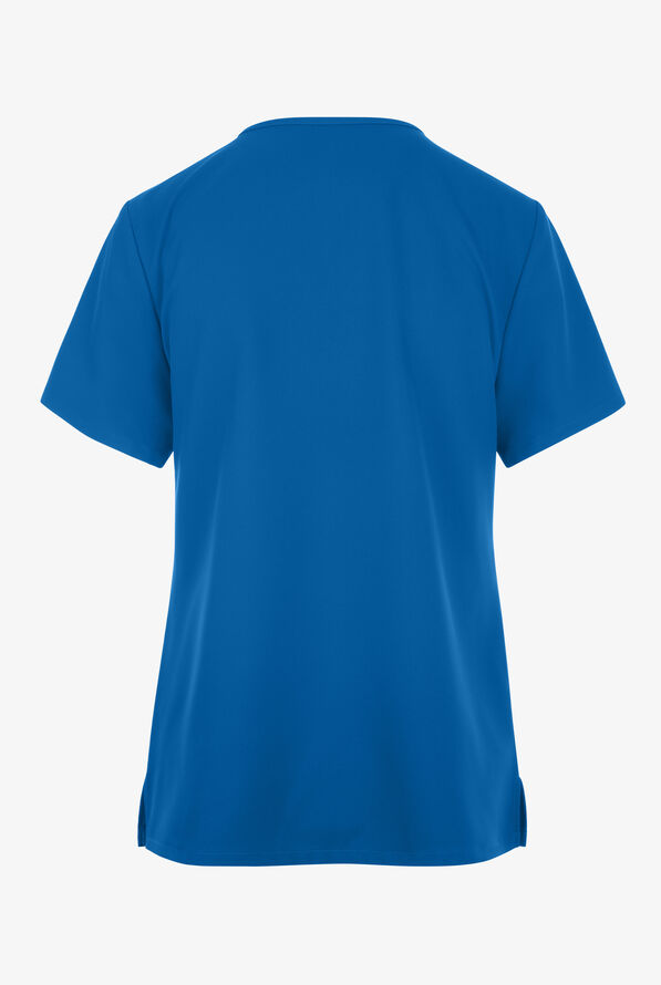 Cherokee Workwear Originals Ultra Women's 2-Pocket V-Neck Scrub Top - Royal - 2