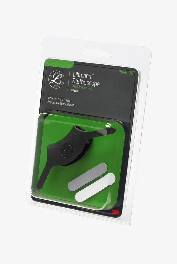 3M™ Littmann® Stethoscope Spare Parts Kit Identification Tag - Black - Black - 1