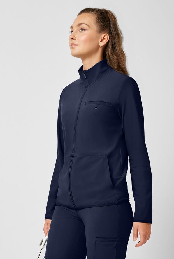 Chaqueta m&eacute;dica abrigada Infinity PURSUIT STRETCH con cremallera y 3 bolsillos para mujer - Navy - 2