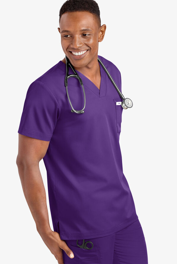 Advantage For Men VNeck Scrub Top, Men's Stretch Scrubs