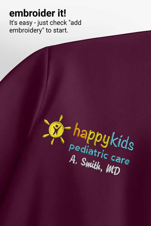 Carhartt Cross-Flex Force Women's 3-Pocket STRETCH Knit Panel Scrub Top - Wine - 5