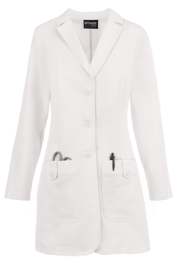 Grey's Anatomy by Barco Hannah Women's 32" 2-Pocket Lab Coat - White - 1