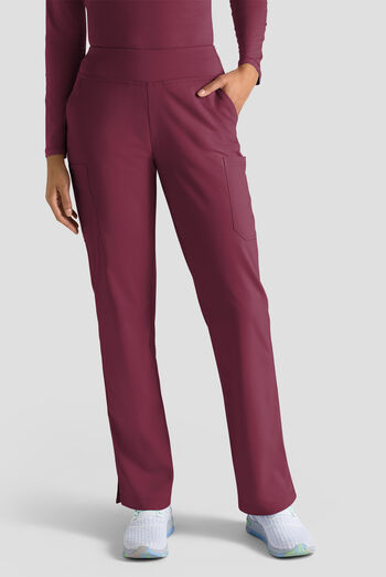 Butter-Soft STRETCH Women's 4-Pocket Knit Waistband Yoga Scrub Pants