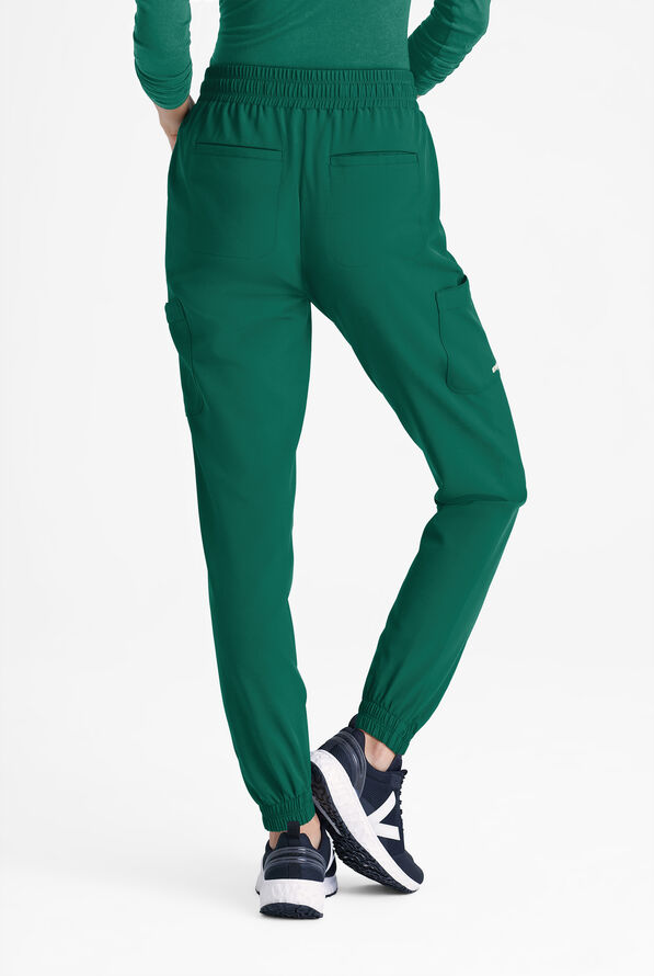 Grey's Anatomy by Barco Evolve STRETCH Terra Women's 6-Pocket Cargo Jogger Scrub Pants - Hunter - 3