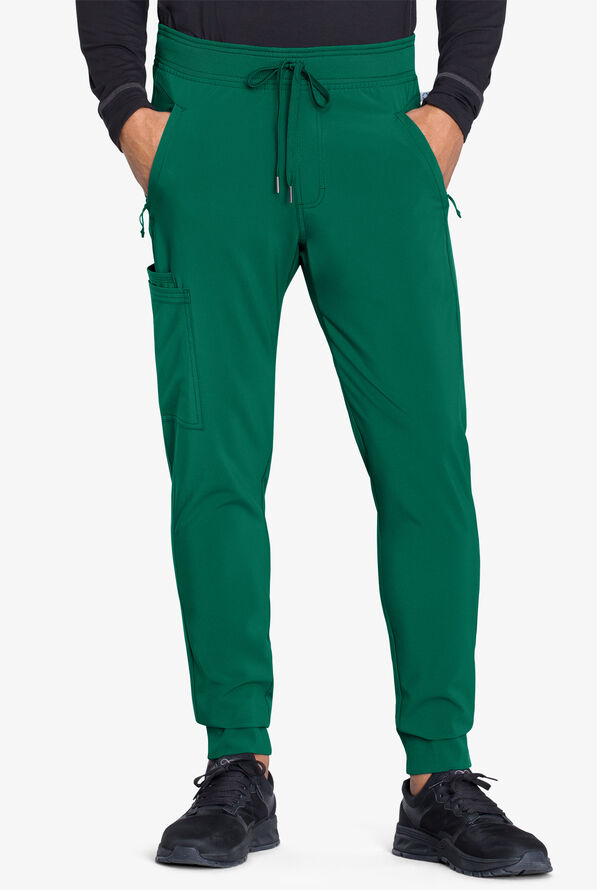 Infinity Men's 5-Pocket STRETCH Cargo Jogger Scrub Pants - Tall - Hunter - 1