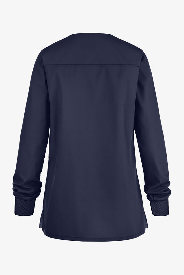 Chaqueta m&eacute;dica Cherokee Workwear Professionals con botones a presi&oacute;n y 3 bolsillos para mujer - Navy - 2