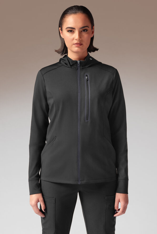 Chaqueta médica Hypothesis Super-Dermal con cremallera y múltiples bolsillos para mujer - Jet Black/Pewter - 1
